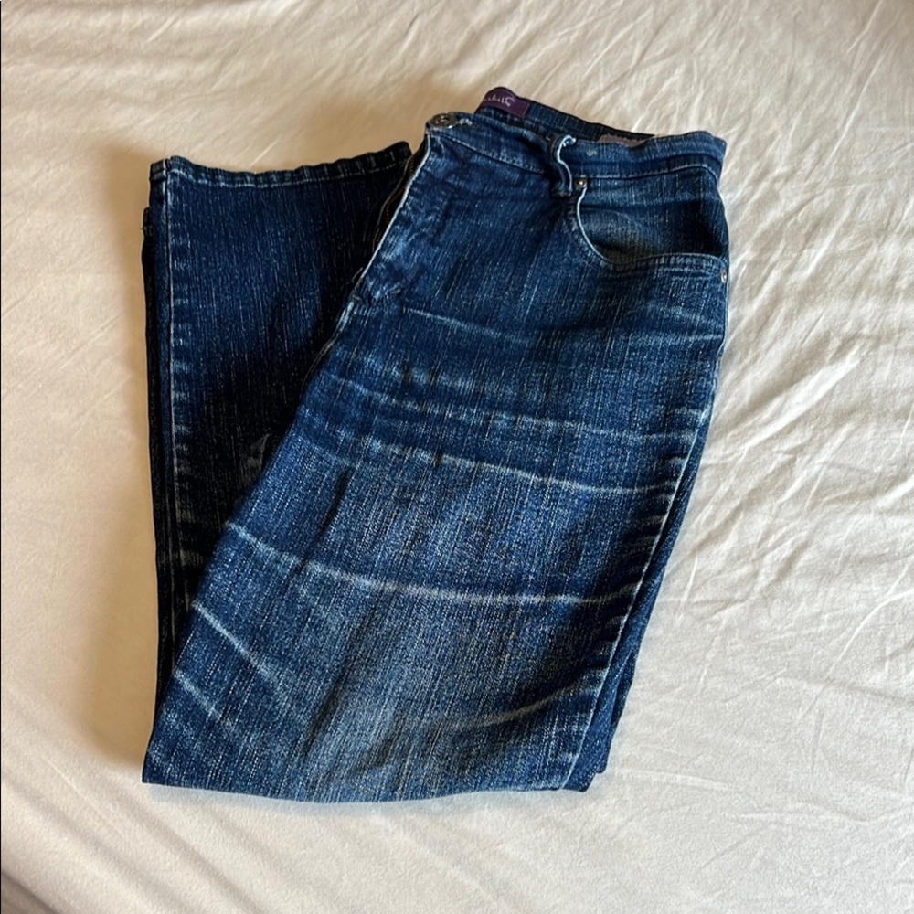 Gloria Vanderbilt Blue Straight Jeans Classic Denim